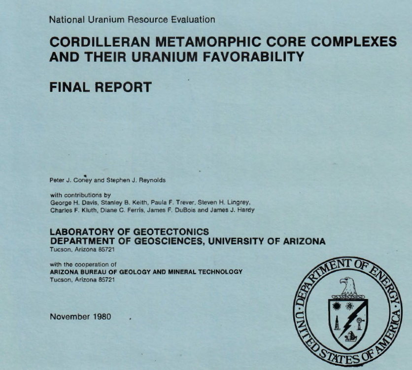 Cover of NURE report