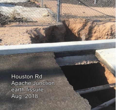 Collapsed Houston Rd, Apache Junction, Arizona