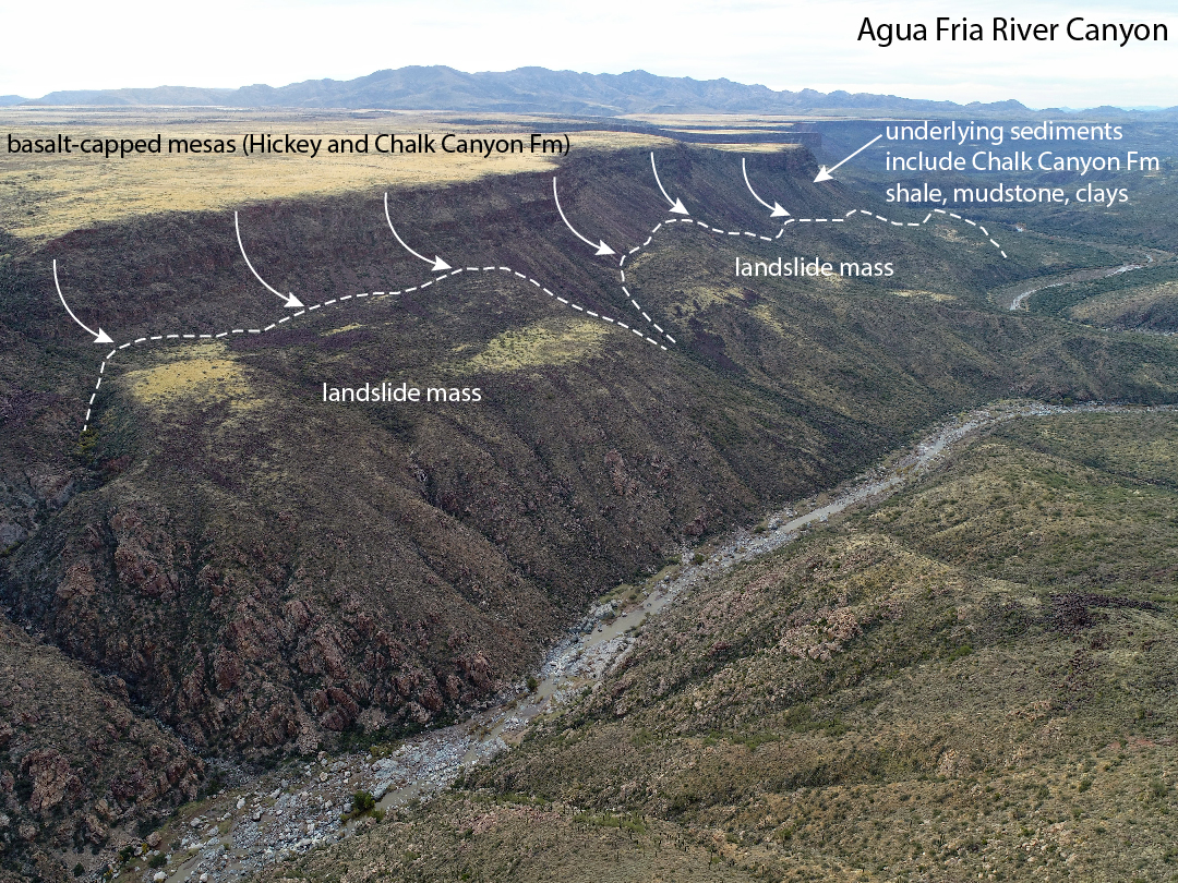 Agua Fria Canyon drone image