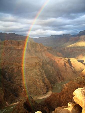 Rainbow at Grand Canyon (B. Gootee)