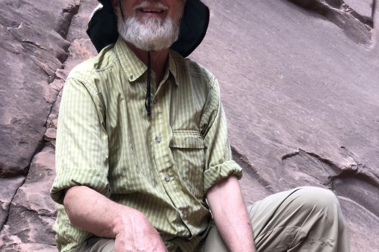 Paul on a NAU alumni Grand Canyon river trip, August 2019.